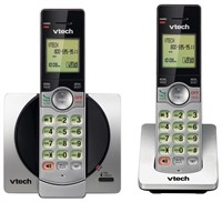 VTech DECT 6.0 Dual Handset Cordless Phones with C