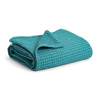 Simka Rose Waffle Baby Blanket - 100% Cotton Soft
