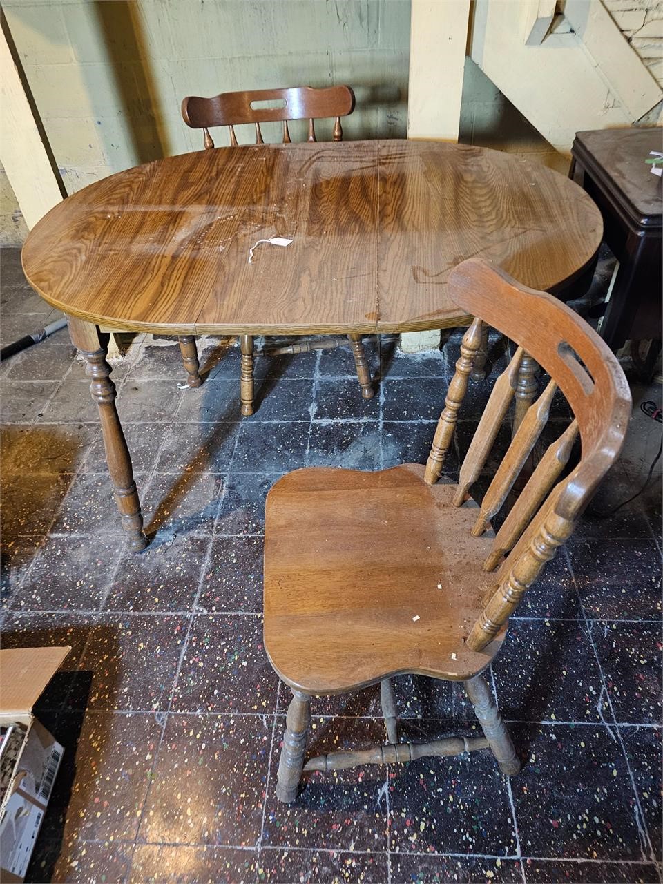 Wood Kitchen table with Four Chairs