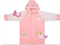 [Size : 3-4] Unicorn Raincoat Kids Clear Bubble Um