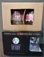 NIB Kentucky Derby Glasses - 2 Sets