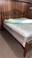 King size bed frame, mattress, boxsprings,