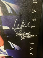 Micheal Jackson signed poster
