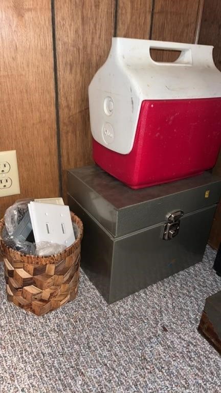Metal file box small cooler basket of electric
