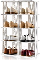 $20  10 Tier Shoe Rack for Closet White