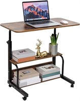 $40  Adjustable Office Desk  31x16 Inch  Brownish