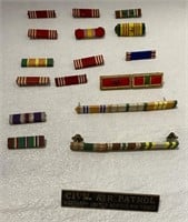 Military Bars and Civil Air Pin