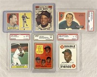 Six 1962 Vintage Baseball / Football Cards