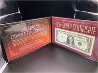 Silver Certificate Dollar 1957 w/Protective Holder