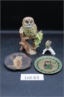 Owl Figures, Decorations & (1) Goebel
