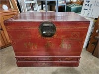Oriental trunk chest 30x36x24