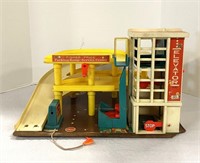 Vintage Fisher Price Toy Parking Garage