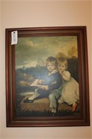 Picture Of (2) Children With Landscape