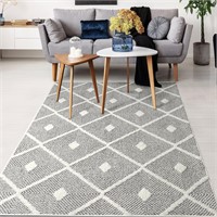 $120  Antep Rugs 5x7 Area Rug Gray  5'3x7'6