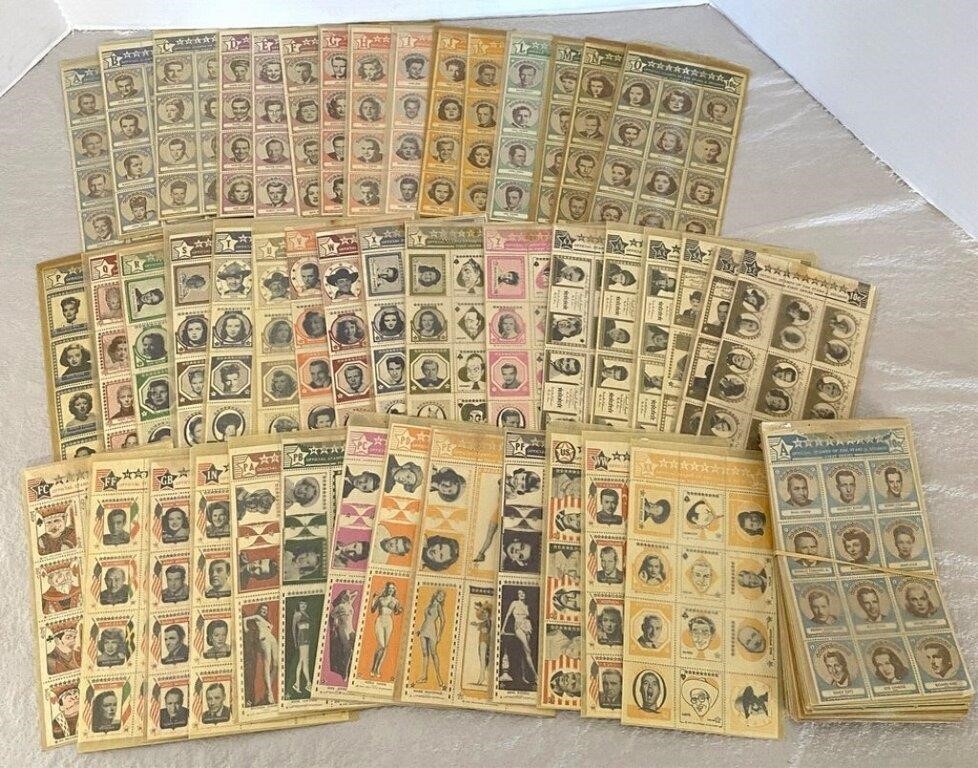Vintage NOS Official Stamps of the Stars/Studios