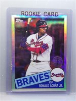 Ronald Acuna Jr 2020 Topps Silver Refractor