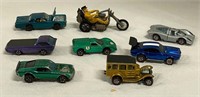 Seven Original Red Line Hot Wheels Cars