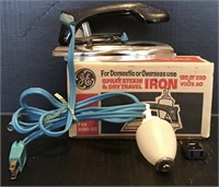 IN BOX GE DOMESTIC OR OVER SEAS TRAVEL IRON