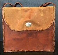 BROWN LEATHER TOTE