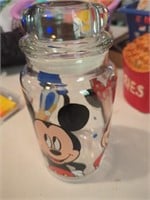 Mickey Minnie Donald candy jar, approx 11" tall