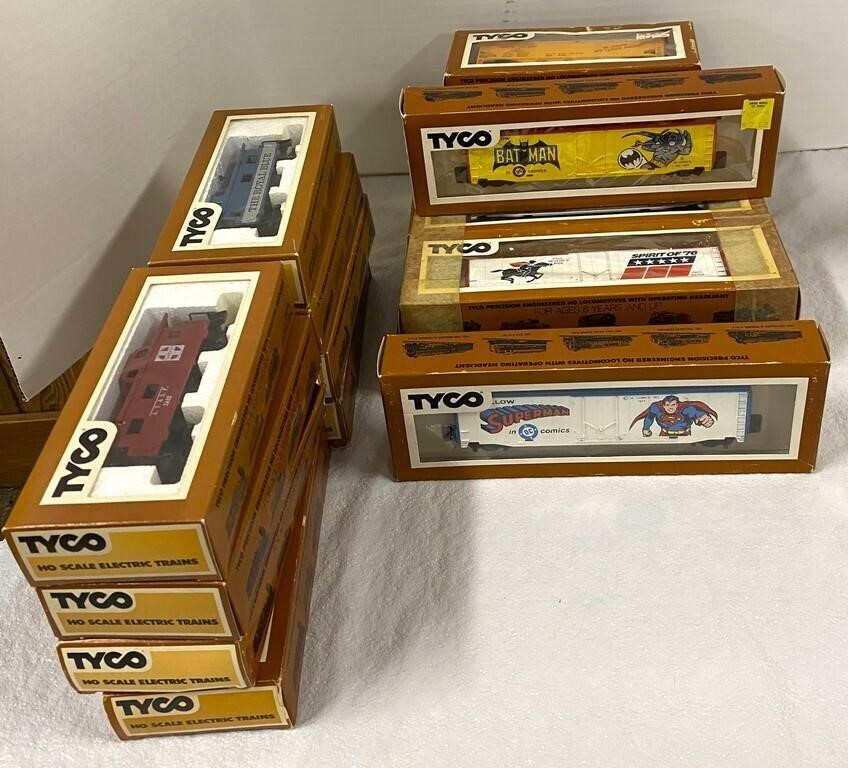 Tyco HO Scale Box Cars in Boxes