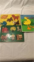 3 vintage children’s puzzles