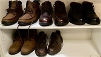 ASSORTED 5 PAIR BOOTS MENS 9.5M