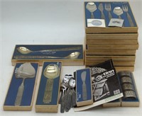 (JK) Konge-Tinn Norwegian Pewter Silverware. Set