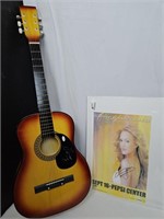 Carrie Underwood Signed Guitar & Poster Beckett &