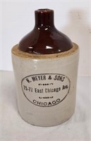 Antique Meyer & Sons Red Wing Chicago Adv. Jug