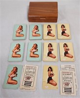Two Vintage Decks of Pin Up Playing Cards