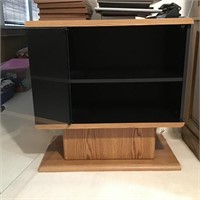 WOOD GLASS TV CABINET