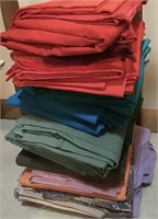 LOT OF SEWING FABRIC REDS