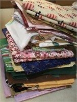 LOT OF SEWING FABRIC FLAG HEARTS