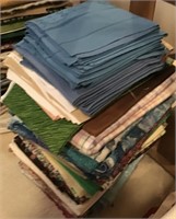 LOT OF SEWING FABRIC BLUE NAPKINS