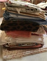 LOT OF ASSORTED SEWING FABRIC