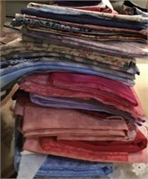 LOT OF ASSORTED SEWING FABRIC