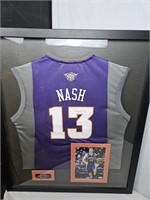 Steve Nash Signed Framed Jersey JSA Certified
