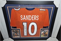 Sanders-Broncos Signed Jersey JSA Certified 32x36