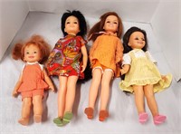 Four Ideal Chrissy Family Dolls