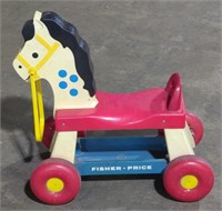 (Q) Fisher Price Pull Type/Riding Horse. 16 x 17
