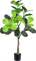 Faux Ficus Lyrata Plants  47'  4FT-1Pack