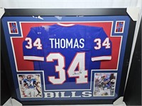 Thurman Thomas Signed Framed Jersey JSA Certified