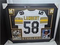 Lambert Steeler Signed Jersey JSA Certified 36x44