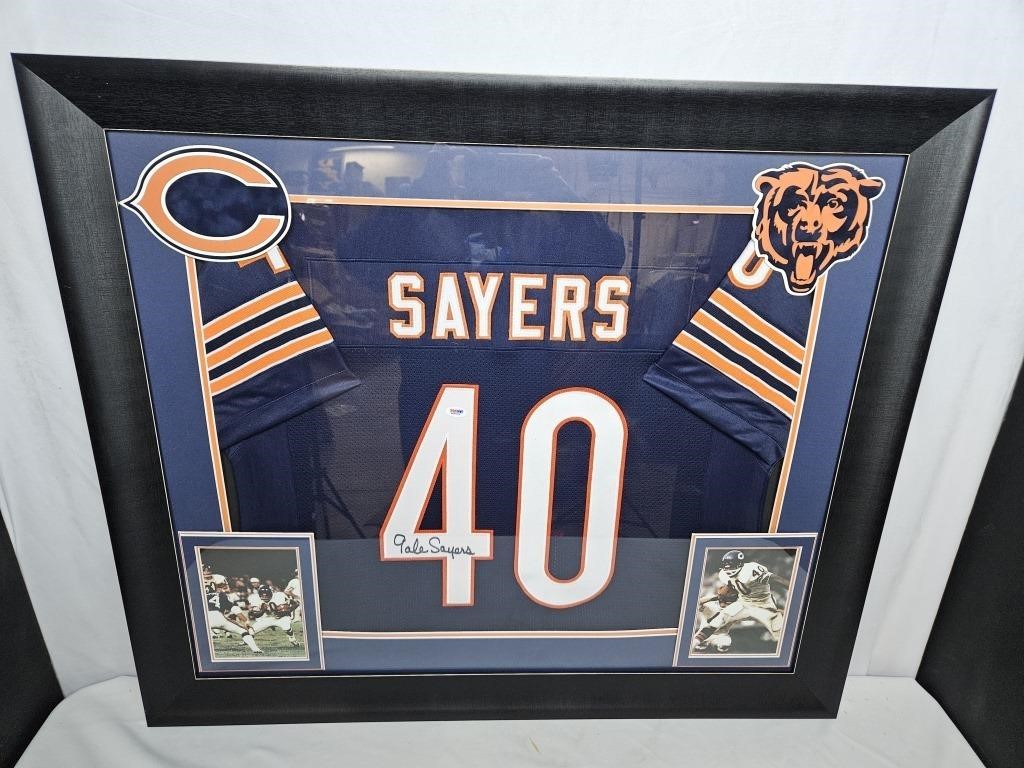 Gale Sayers Signed Jersey PSA Certified 37x32