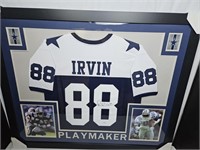 Michael Irvin Signed Framed Jersey JSA Certified