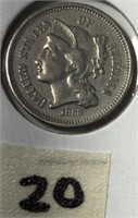 1868 3 Cent Nickel