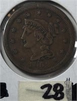 1852 Large One Cent