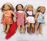 Four American Girl Dolls