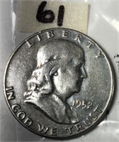 1952D Franklin Silver Half Dollar